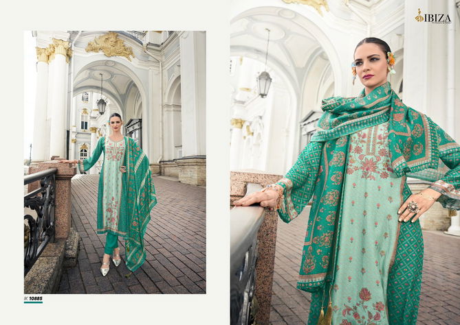 Iznik Vol 4 By Ibiza Simar Muslin Digital Printed Salwar Kameez Wholesale Shop In Surat